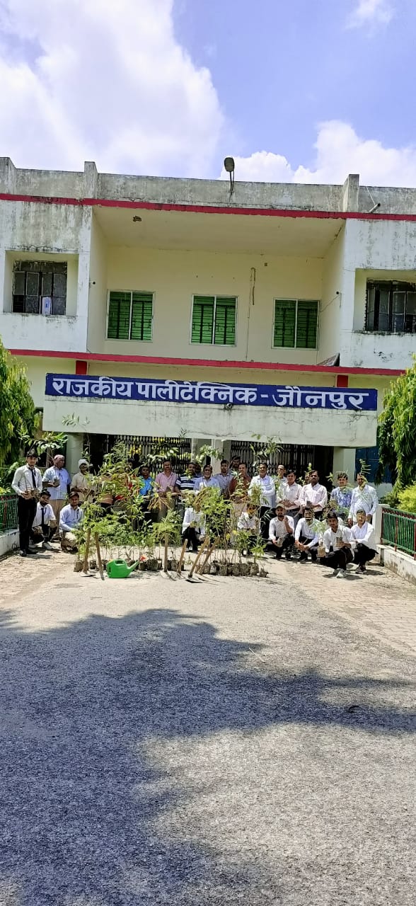 Plantation at Government Polytechnic Jaunpur 